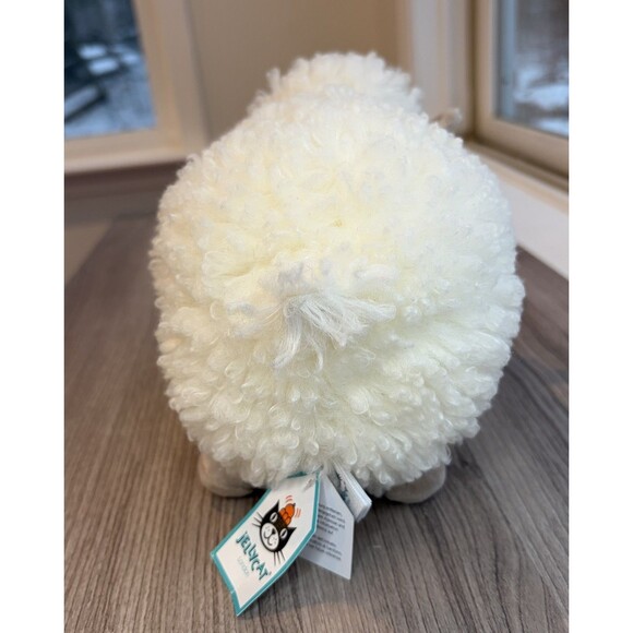 Jellycat London Small Cream Rolbie Sheep Plush Stuffed Animal Soft With Tags - Picture 4 of 11